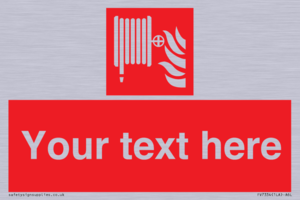 Custom Fire hose reel Sign